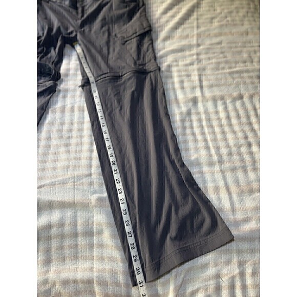 Prana Convertible Zip Off Outdoor Activewear Hiking Pants Womens 14 Gray shorts - Picture 3 of 10